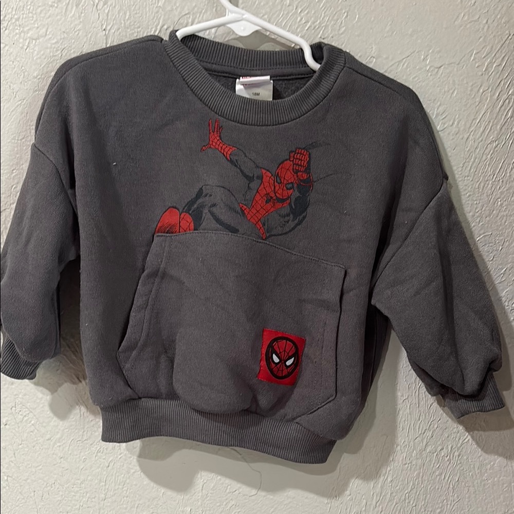 Marvel Gray and Red Spider-Man Kids' Sweatshirt